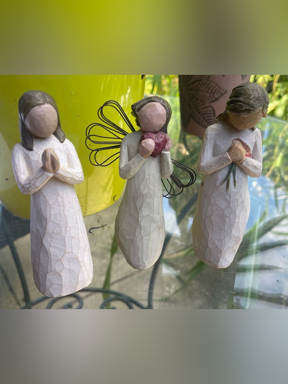 Willow Tree Figurines Surrounded by Love, Angel of the Heart & Sisters by Heart